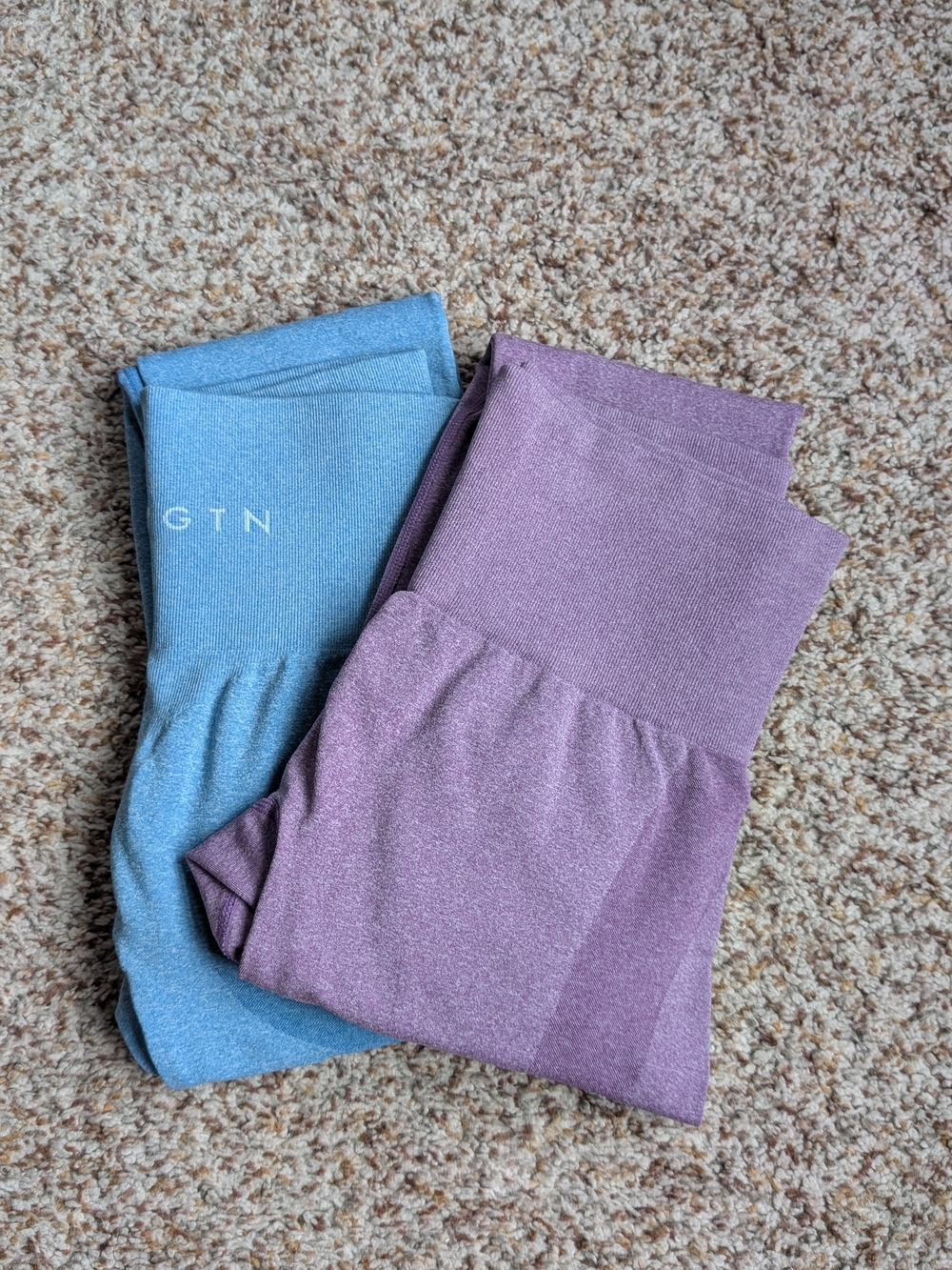 NVGTN Lavender and Light Blue Kids Leggings Duo